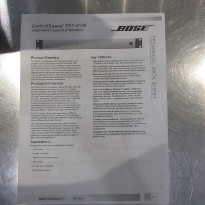 Bose ESP-4120 Sound Processor 2